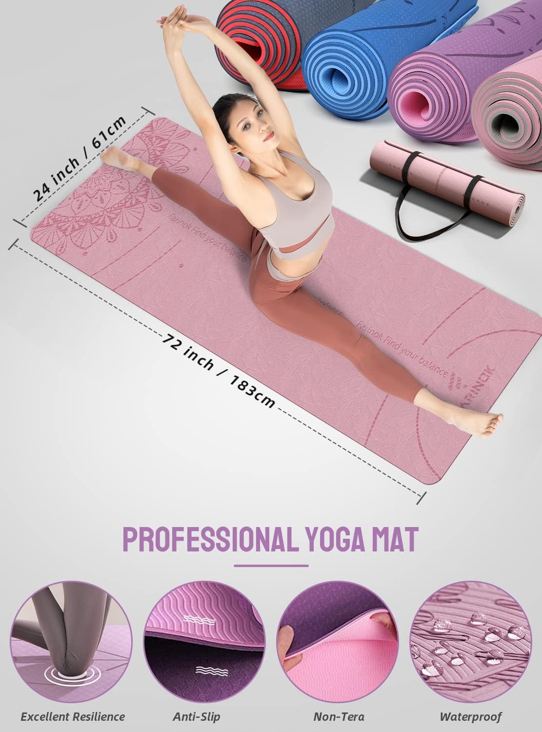 UltraFold Yoga Mat and Kit - Image 4