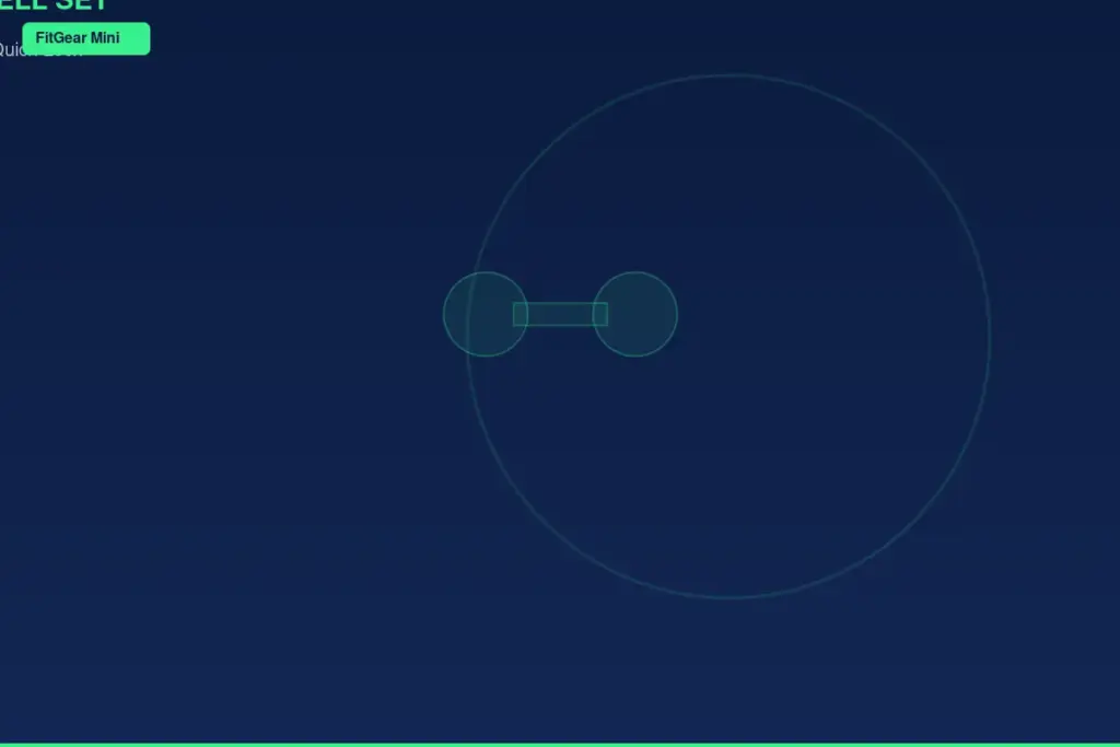 FitGear Mini Adjustable Dumbbell Set with quick-lock dial mechanism adjustable from 5 to 25 lbs per dumbbell