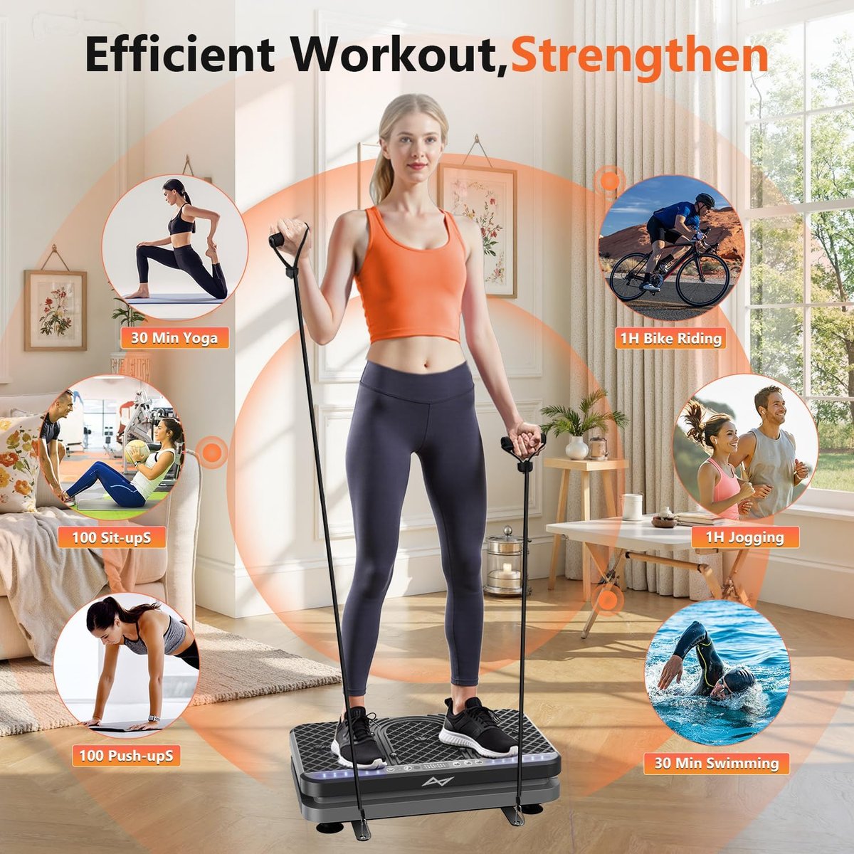 AXV Vibration Plate full body workout in use at home - Home Recovery