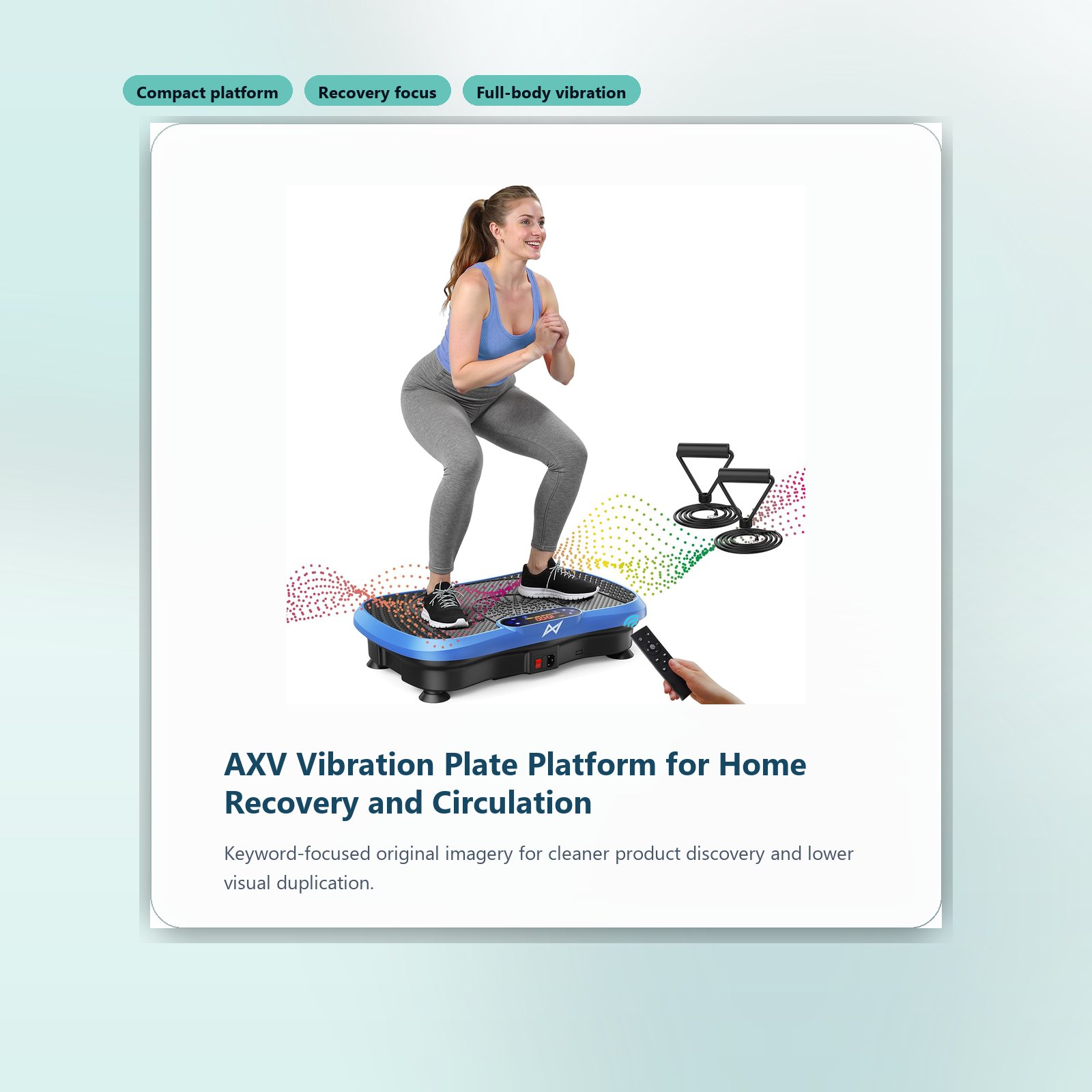 axv vibration plate platform for home recovery and circulation packshot image