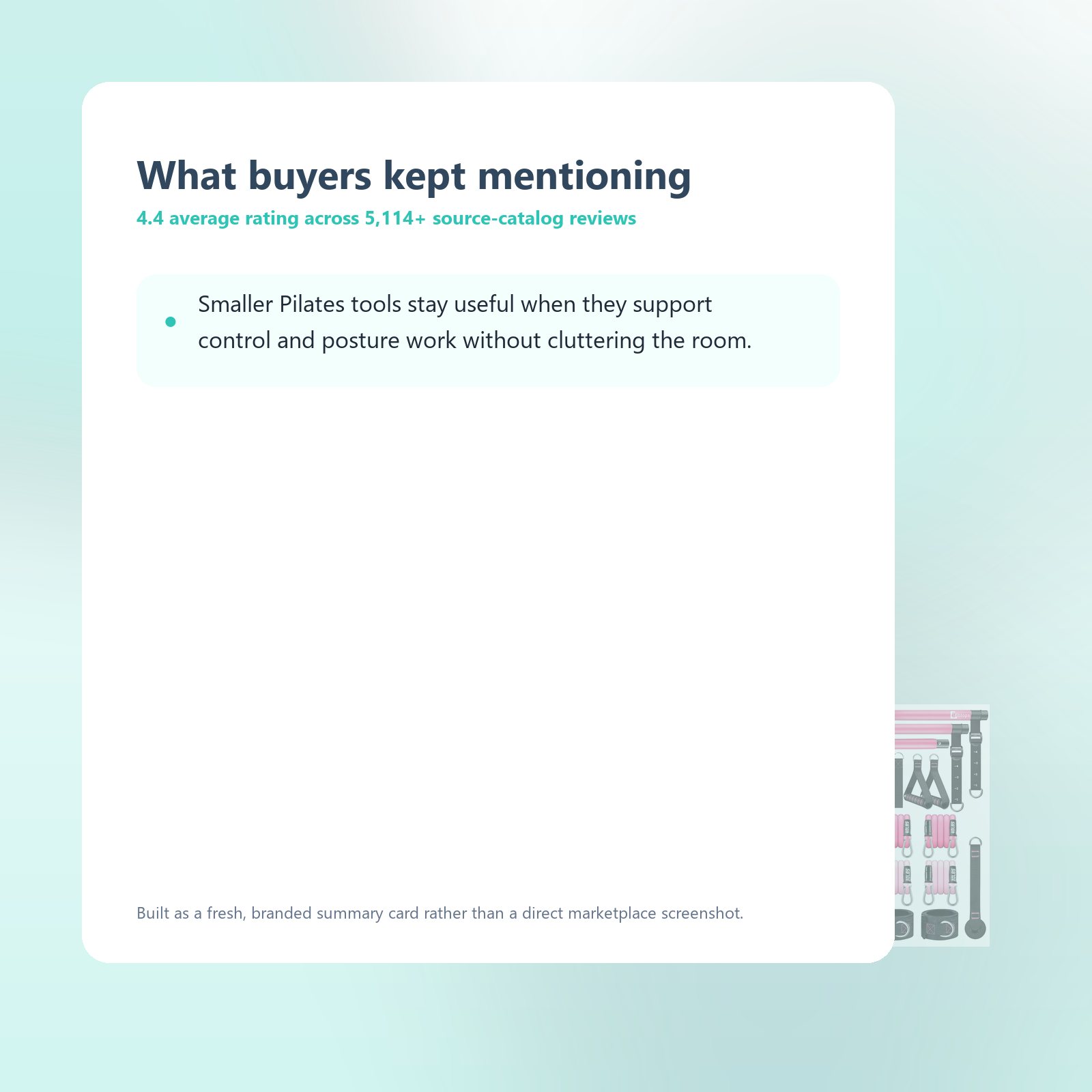 Buyer feedback highlights for Bbtops Pilates Bar Kit with Resistance Bands