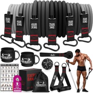 COOBONS FITNESS Resistance Bands with accessories for home workout