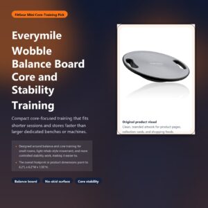 everymile wobble balance board for core and stability training hero image for FitGear Mini