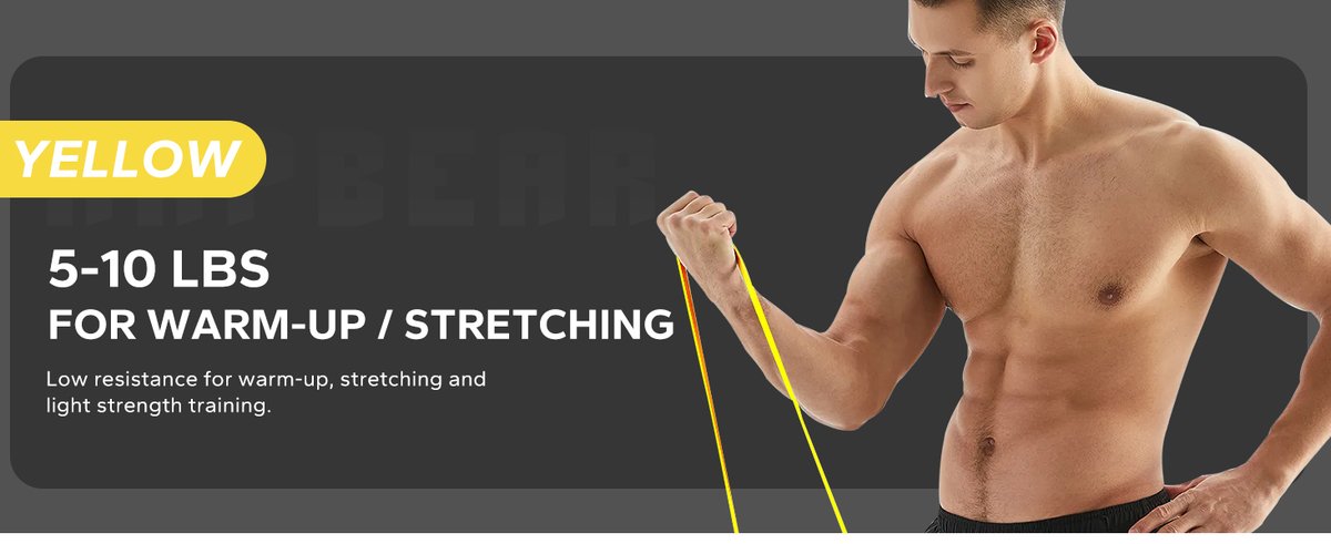 HAPBEAR Resistance Bands product features and specifications - Home Workout