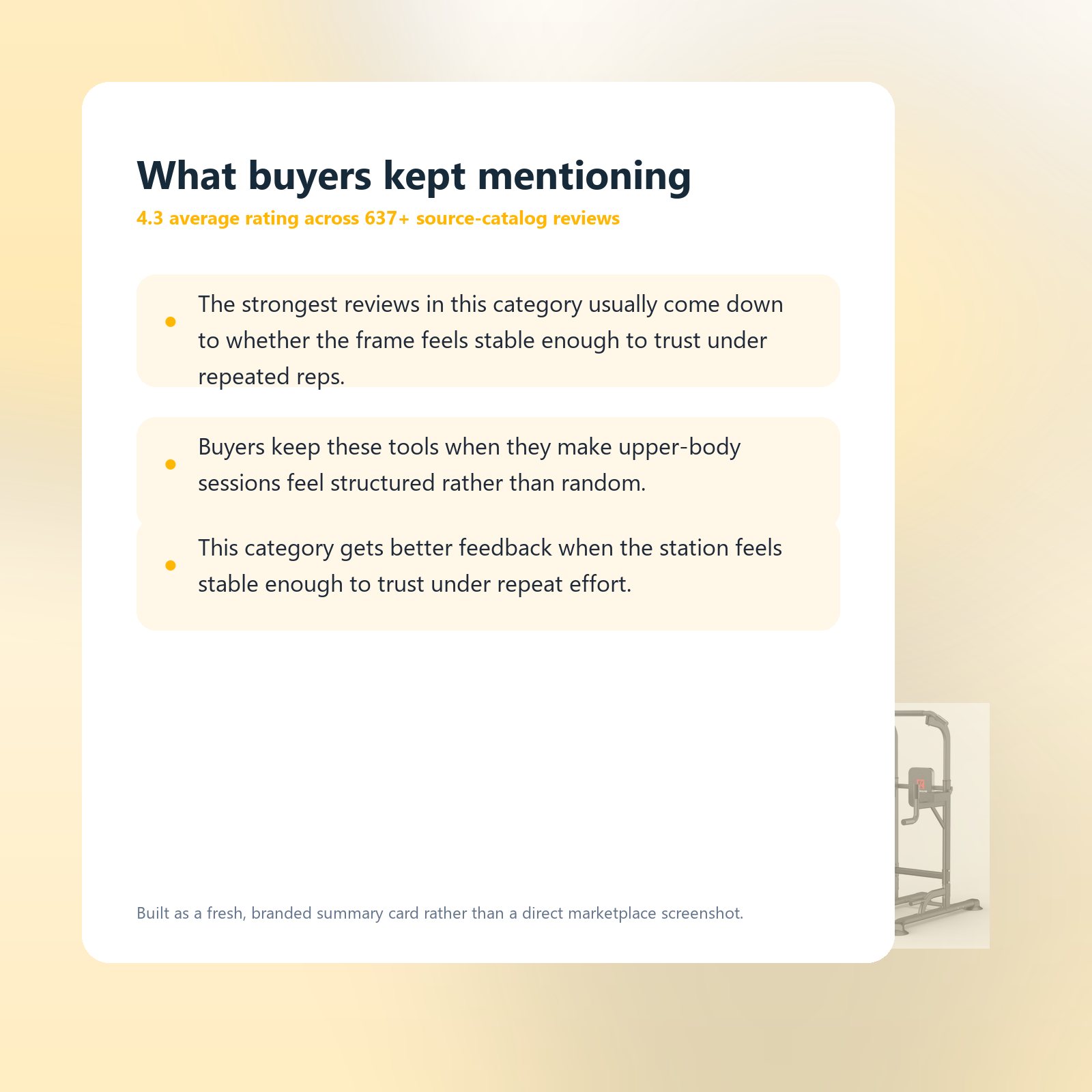 Buyer feedback highlights for K KiNGKANG Power Tower Pull-Up and Dip Station