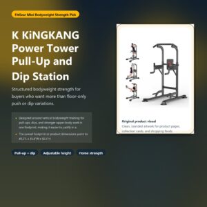 k kingkang power tower pull up and dip station hero image for FitGear Mini