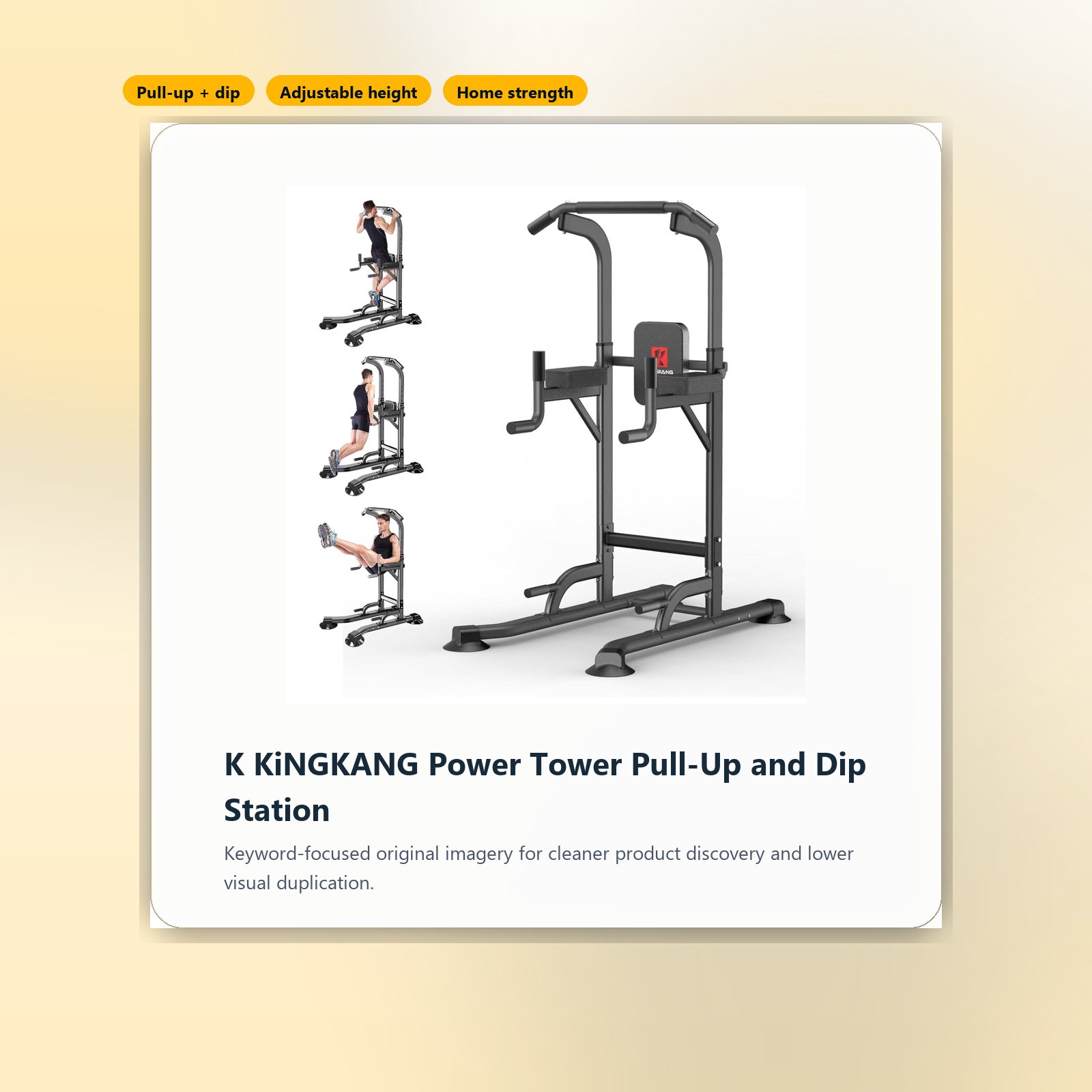 k kingkang power tower pull up and dip station packshot image