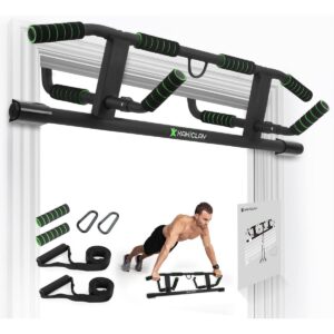 KAKICLAY Pull-Up Bar with accessories for home workout