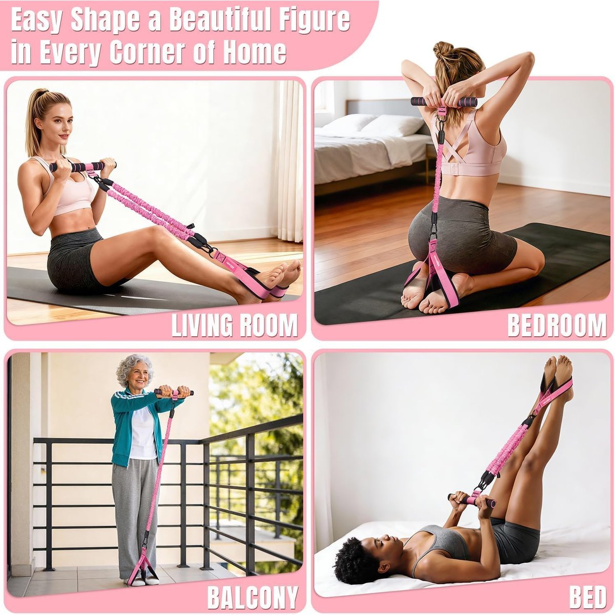 KUZARO Resistance Bands durable construction closeup