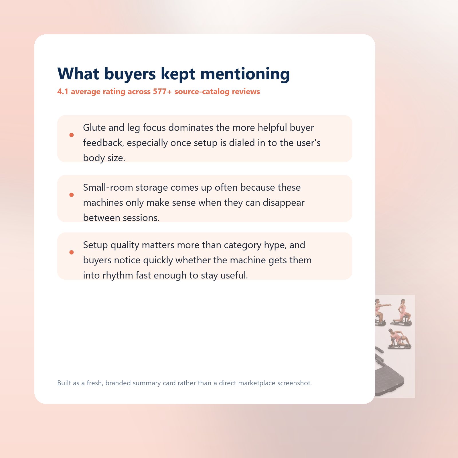 Buyer feedback highlights for Lifepro Foldable Hip Thrust and Glute Bench