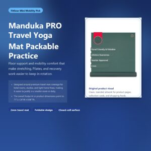 manduka pro travel yoga mat for packable practice hero image for FitGear Mini