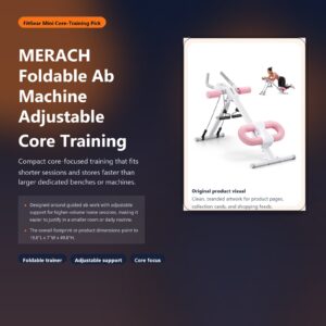 merach foldable ab machine for adjustable core training hero image for FitGear Mini