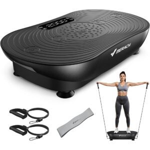 MERACH Vibration Plate with accessories for home workout