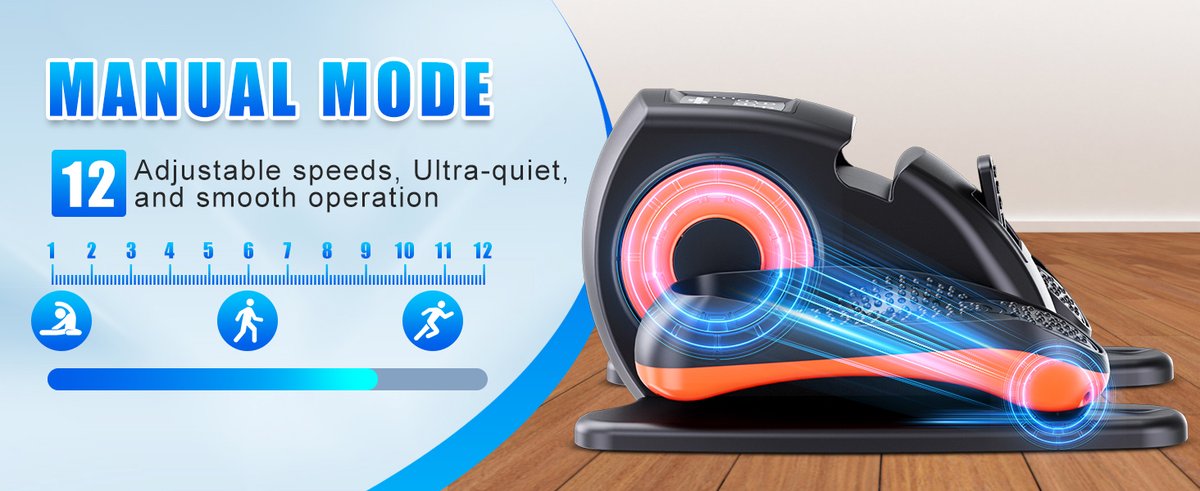 Putnen Under-Desk Elliptical compact dimensions for home use - Home Office