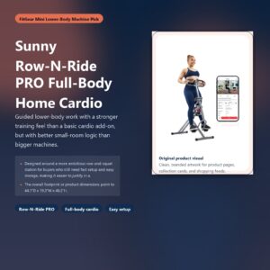 sunny row n ride pro for full body home cardio hero image for FitGear Mini