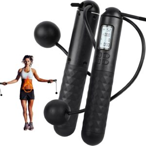 Digital Calorie Tracking Cordless Jump Rope with Smart Display