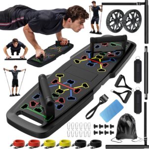Multi-Functional Push-Up Board with Resistance Bands and Handles