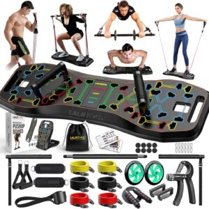 36-in-1 Push-Up Board System with Ab Roller and Resistance Bands