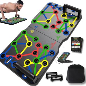 Extra Large 30-in-2 Foldable Push-Up Board with Extended Platform