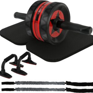 FitGear Ab Roller Wheel with Knee Pad