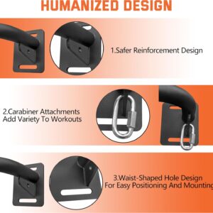 FitGear Wall-Mounted Pull-Up Bar Heavy-Duty