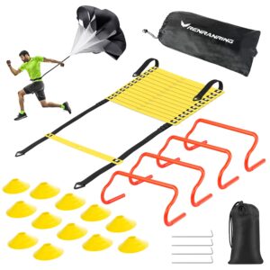 FitGear Speed Agility Cone Set with Ladder