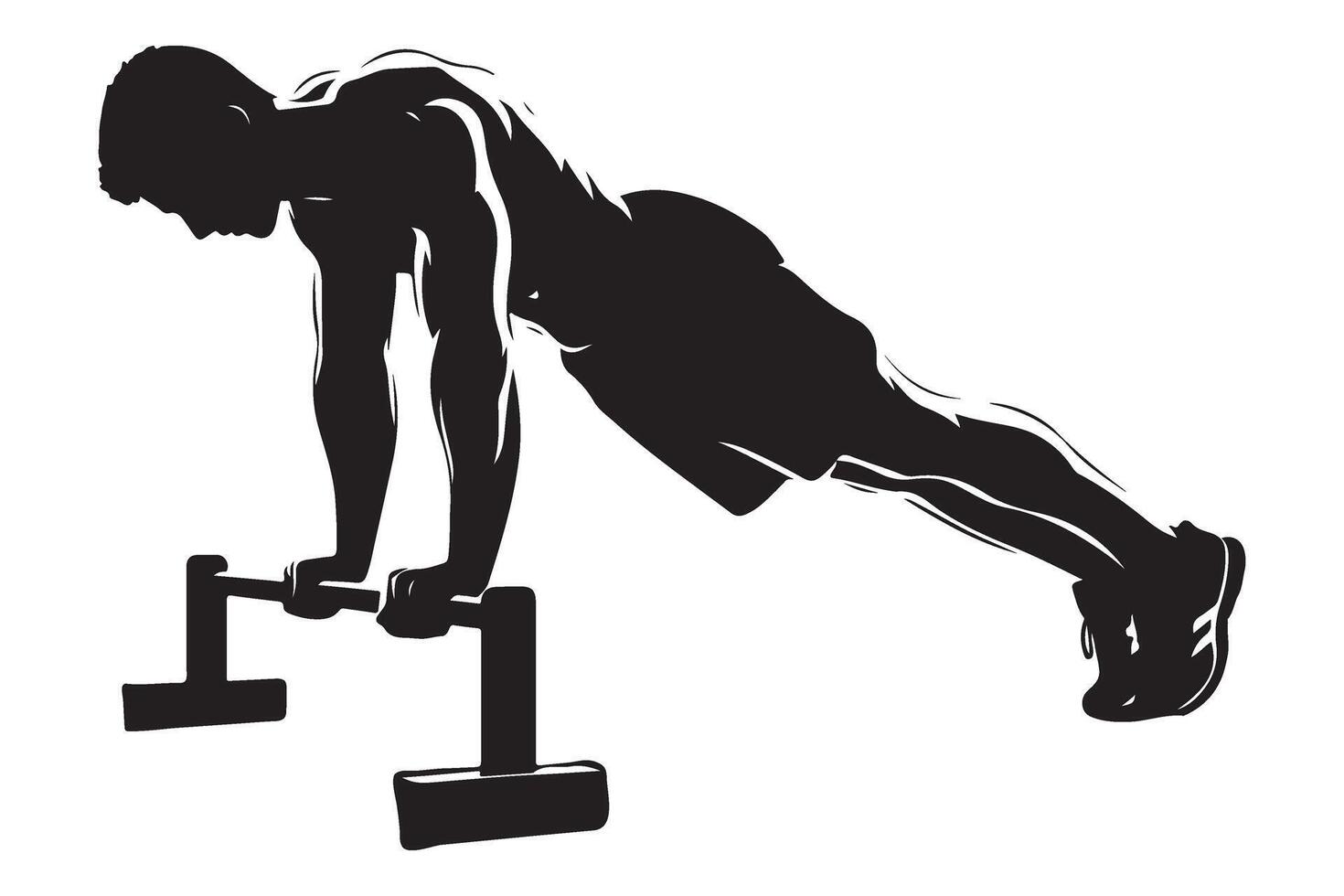 FitGear Parallette Push-Up Board Elevated