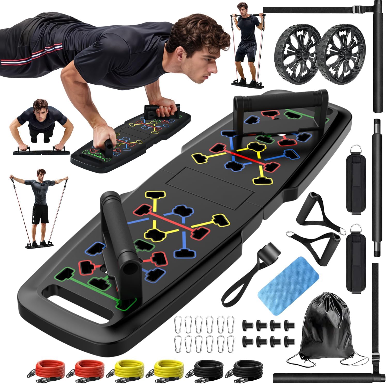FitGear Push-Up Board System with Workout Mat