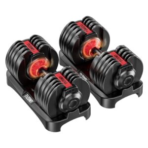 FitGear Adjustable Dumbbells 10-50lb Pair